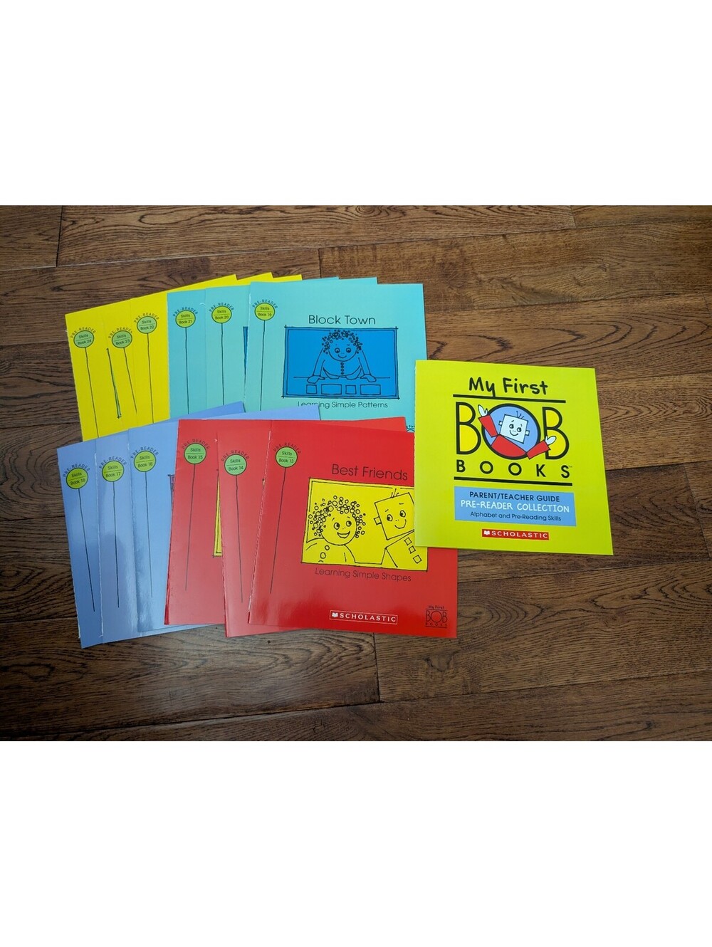 My First BOB Books Pre-Reader Books #13-24 + Parent Teacher Guide